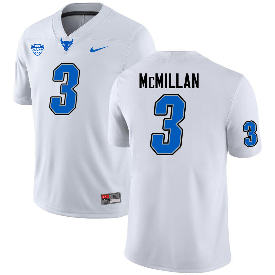 Nik McMillan UB Bulls Jersey,University Of Buffalo Bulls #3 Nik McMillan Jersey Youth-White